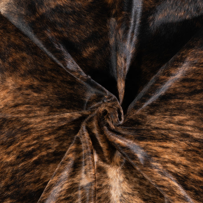Brazilian Brindle Cowhide Rug Size 7'0" L x 6'7" W 3377
