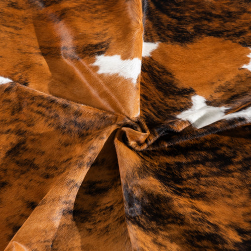 Tricolor Cowhide Rug Size 7'8" L x 6'6" W 4148