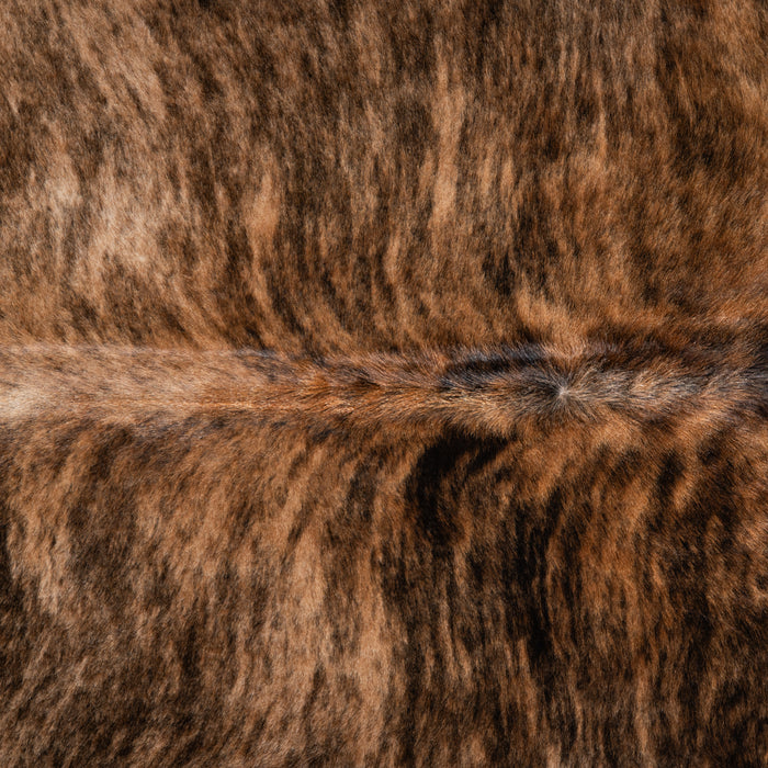 Brazilian Brindle Cowhide Rug Size 7'3" L x 6'8" W 3534