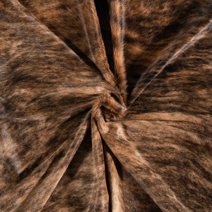 Brazilian Brindle Cowhide Rug Size 7'3" L x 6'8" W 3534