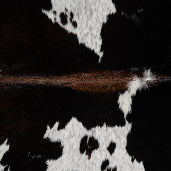 Brazilian Chocolate and White Cowhide Rug Size 8'2" L x 6'5" W 3729