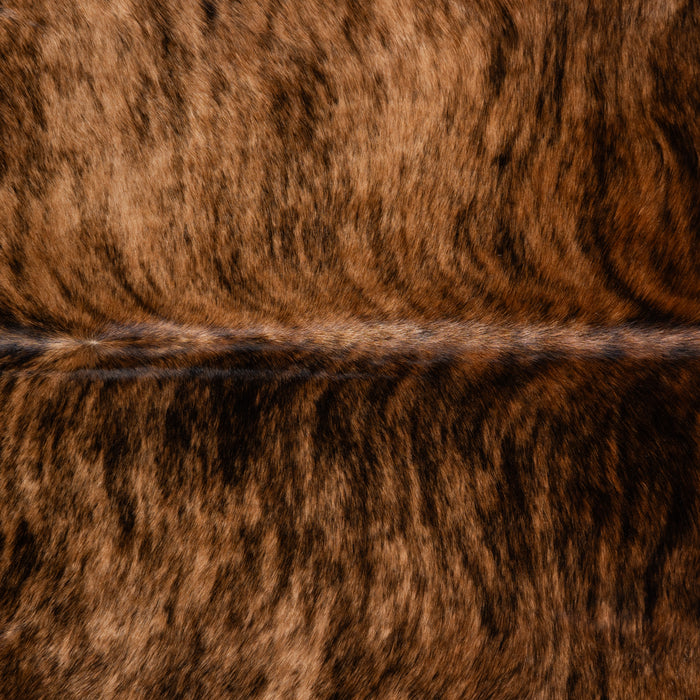 Brazilian Brindle Cowhide Rug Size 7'0" L x 5'8" W 3388