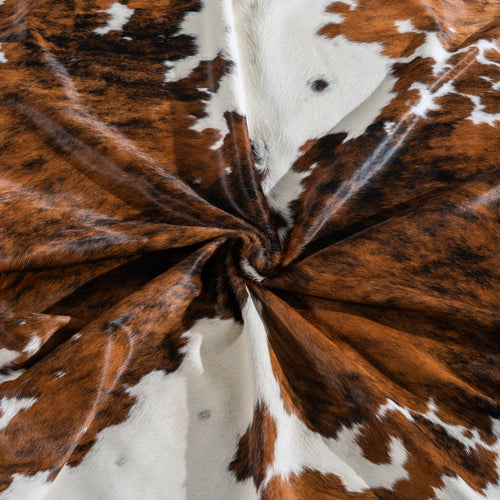 Tricolor Cowhide Rug Size 8'5" L x 8'0" W 4090