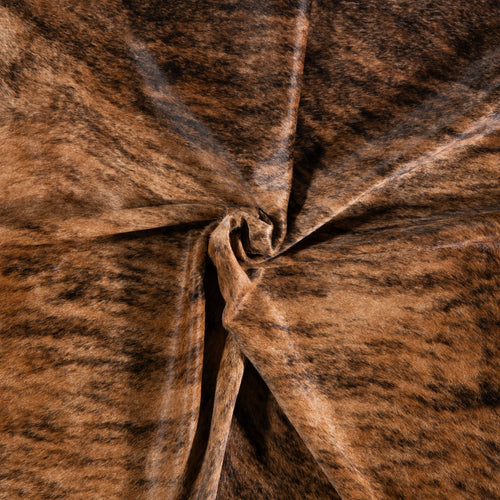 Brazilian Brindle Cowhide Rug Size 7'1" L x 6'8" W 3393