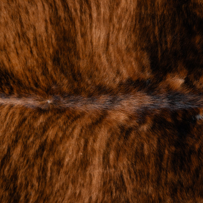 Brazilian Brindle Cowhide Rug Size 7'1" L x 6'5" W 3395