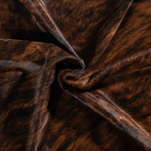 Brazilian Brindle Cowhide Rug Size 7'6" L x 6'4" W 3552