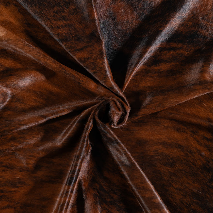 Brazilian Brindle Cowhide Rug Size 7'6" L x 7'5" W 3557