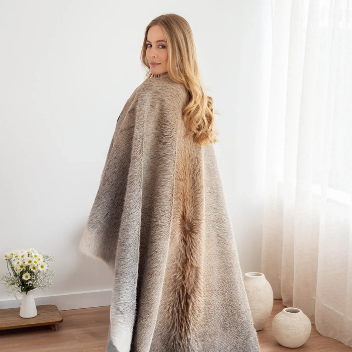 Grey Beige Cowhide Rug | Ecowhides