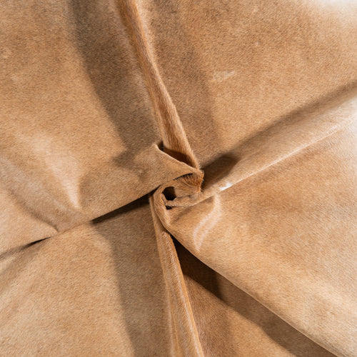 Brazilian Beige Cowhide Rug Size 7'10" L x 6'6" W 3757