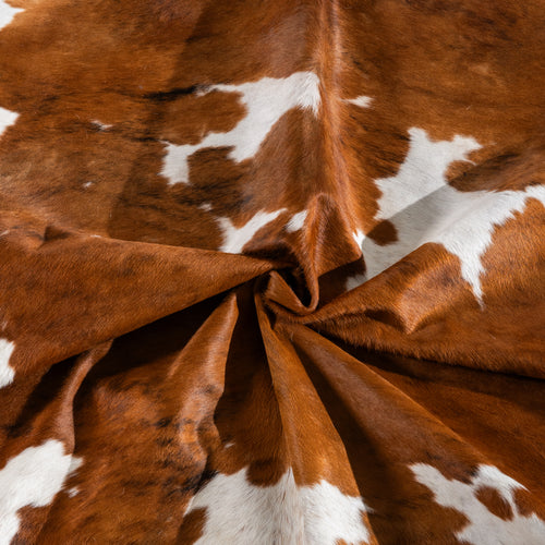 Tricolor Cowhide Rug Size 7'4" L x 6'0" W 4172