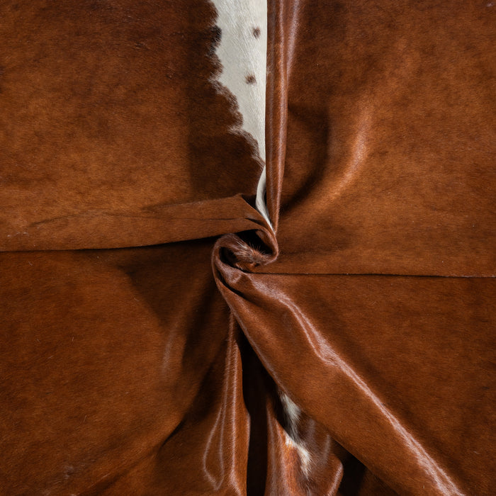 Brazilian Hereford Cowhide Rug Size 7'1" L x 7'7" W 3760