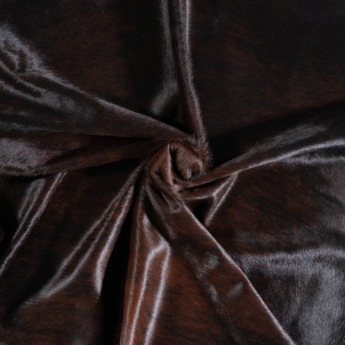 Brazilian Assorted Dark Cowhide Rug Size 7'4" L x 7'3" W 3808