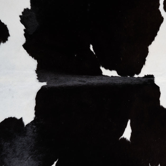 Brazilian Black and White Cowhide Rug Size 8'1" L x 7'1" W 3812