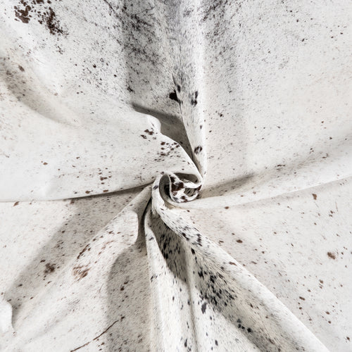 Brazilian Brown Salt and Pepper Cowhide Rug Size 7'5" L x 7'1" W 3821