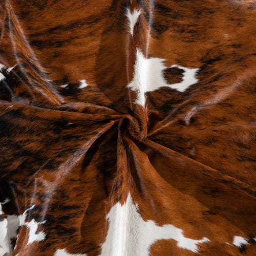 Tricolor Cowhide Rug Size 7'5" L x 7'1" W 4222