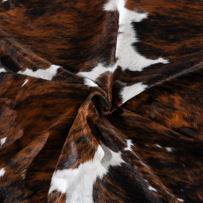Tricolor Cowhide Rug Size 8'0" L x 7'2" W 4223
