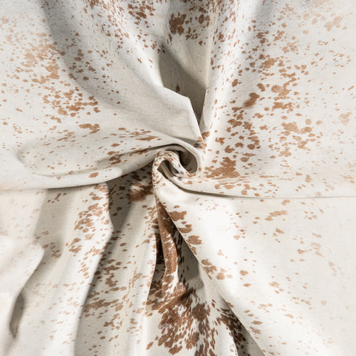 Brazilian Brown Salt and Pepper Cowhide Rug Size 6'8" L x 6'11" W 3828