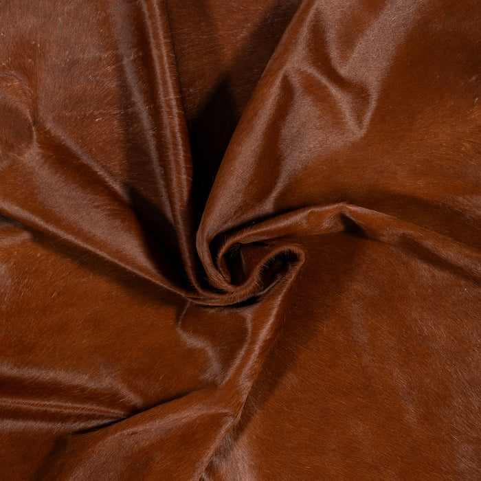 Brazilian Brown Cowhide Rug Size 7'2" L x 7'0" W 9661