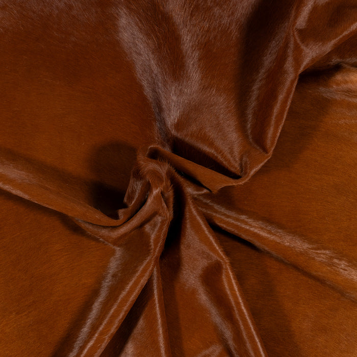 Brazilian Brown Cowhide Rug Size 7'3" L x 7'4" W 9665