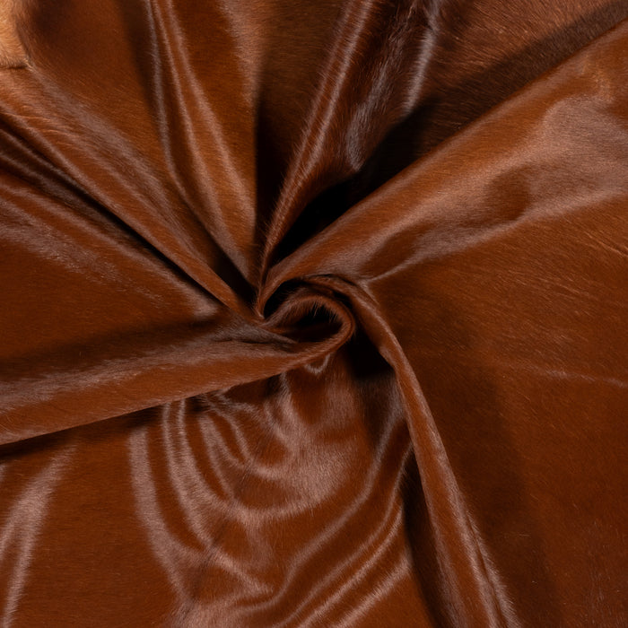 Brazilian Brown Cowhide Rug Size 7'4" L x 6'10" W 9666