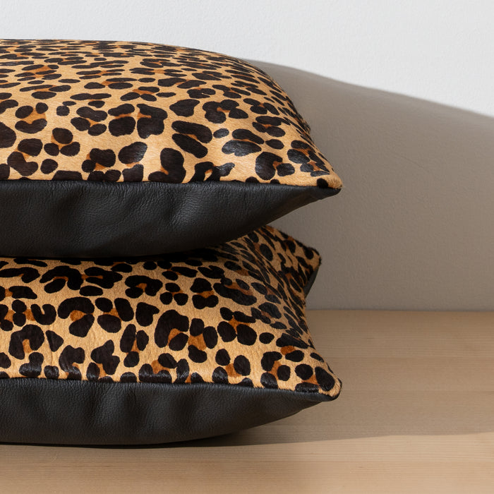 Leopard Cowhide Pillow