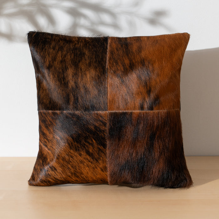 Brindle Patchwork Pillow - Four Panel Design