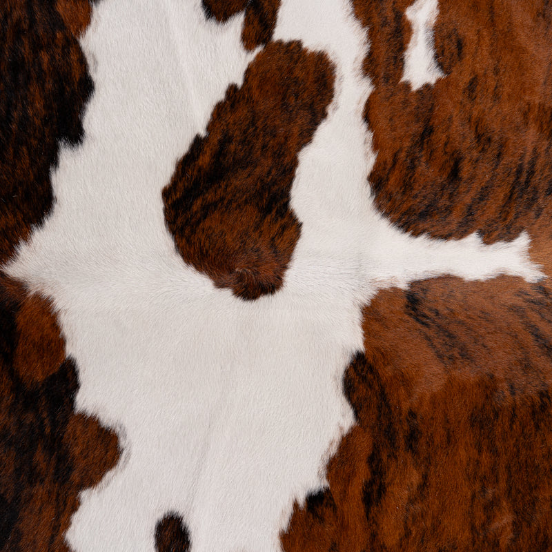 Tricolor Cowhide Rug Size 7'6'' L X 6'10'' W 5308 , Stain Resistant Fur | eCowhides