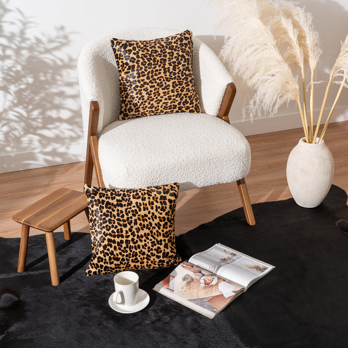 Leopard Cowhide Pillow