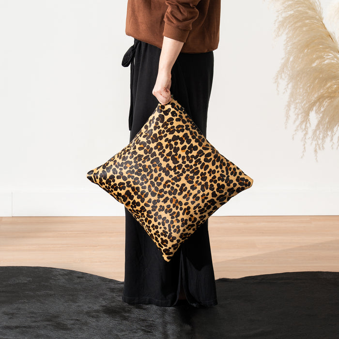 Leopard Cowhide Pillow
