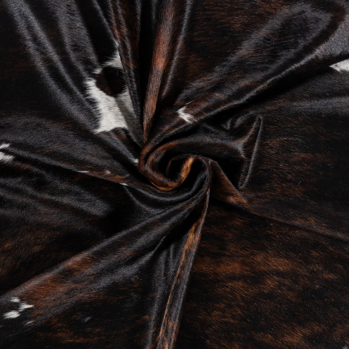 Dark Tricolor Cowhide Rug
