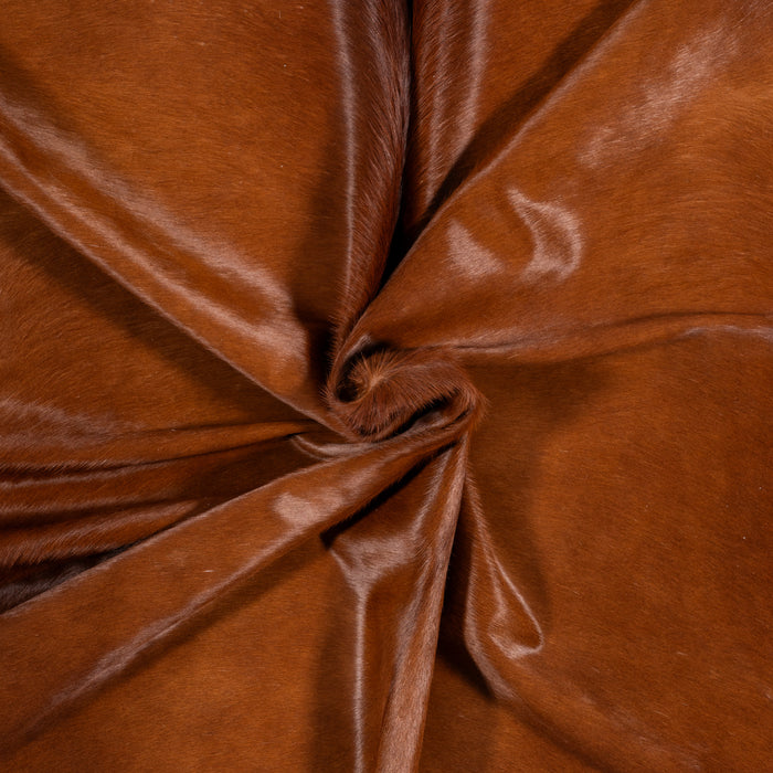 Brazilian Brown Cowhide Rug Size 7'5" L x 6'7" W 0386