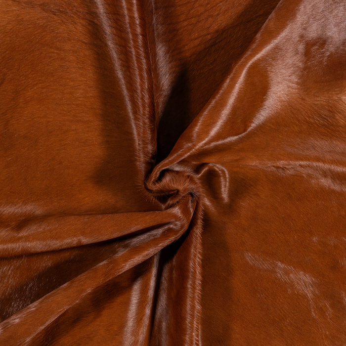 Brazilian Brown Cowhide Rug Size 7'1" L x 5'9" W 0393