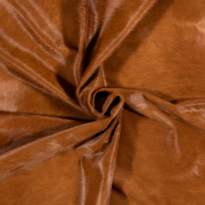 Brazilian Brown Cowhide Rug Size 7'6" L x 6'6" W 0395