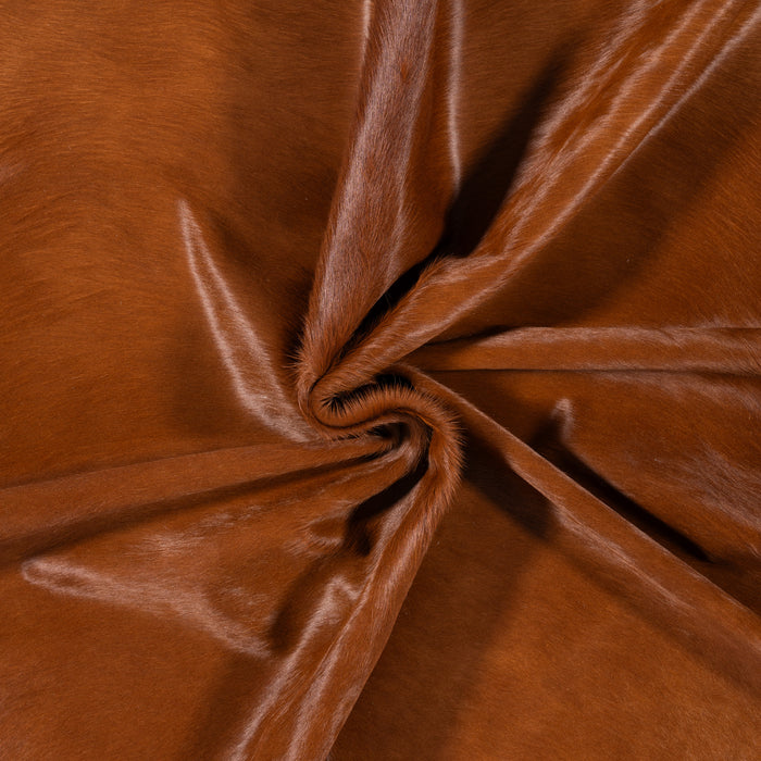 Brazilian Brown Cowhide Rug Size 7'0" L x 6'5" W 0633