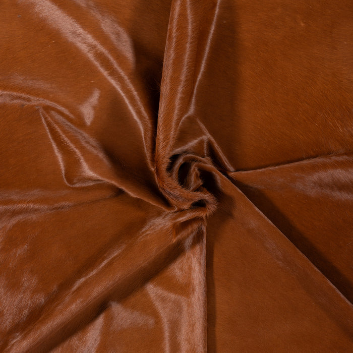 Brazilian Brown Cowhide Rug Size 7'9" L x 6'11" W 0635