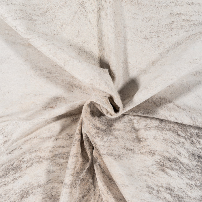 Brazilian Light Grey Brindle Cowhide Rug Size 7'1" L x 6'9" W 0882