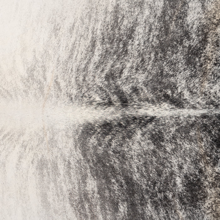 Brazilian Light Grey Brindle Cowhide Rug Size 7'10" L x 6'10" W 0892