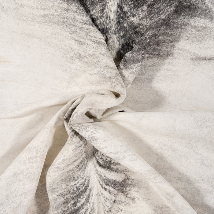 Brazilian Light Grey Brindle Cowhide Rug Size 7'10" L x 6'10" W 0892