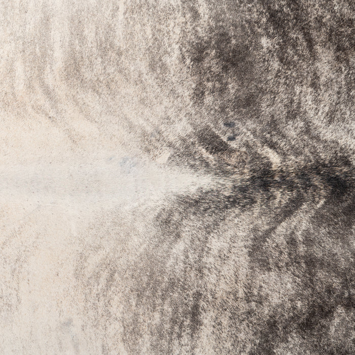 Brazilian Light Grey Brindle Cowhide Rug Size 8'8" L x 7'0" W 0893