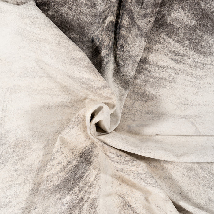 Brazilian Light Grey Brindle Cowhide Rug Size 8'8" L x 7'0" W 0893