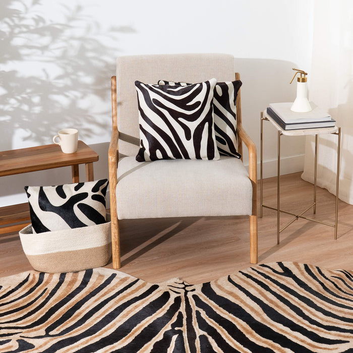 Zebra Cowhide Pillow