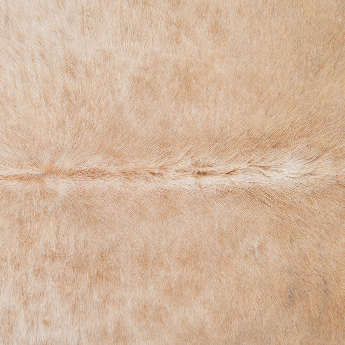 Brazilian Beige Cowhide Rug Size 6'8" L x 6'3" W 1548
