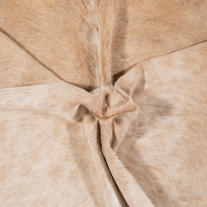 Brazilian Beige Cowhide Rug Size 6'8" L x 6'3" W 1548