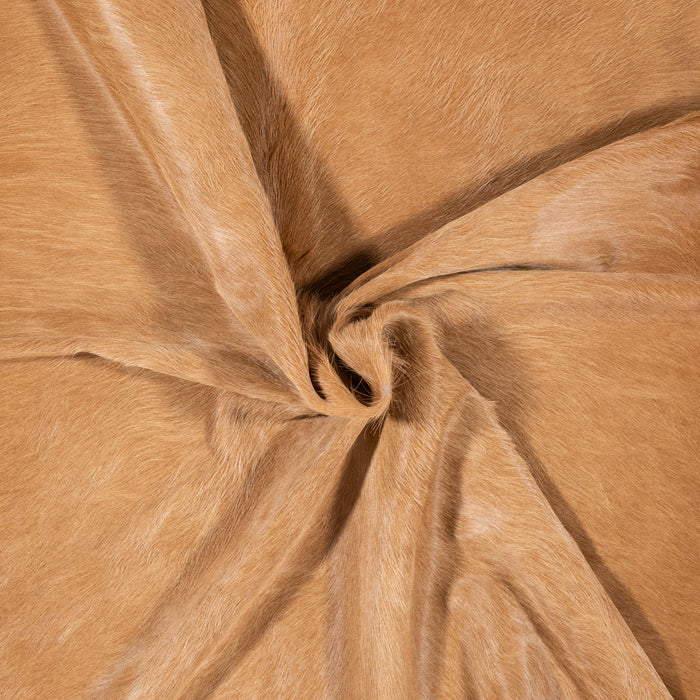 Brazilian Beige Cowhide Rug Size 6'10" L x 6'6" W 1564