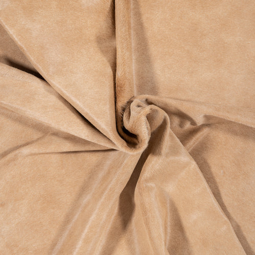 Brazilian Beige Cowhide Rug Size 7'3" L x 6'10" W 1581