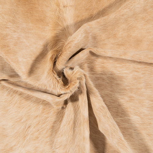 Brazilian Beige Cowhide Rug Size 6'11" L x 6'5" W 1582