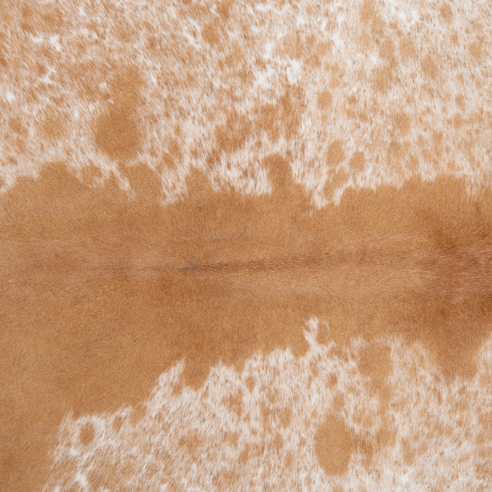 Brazilian Palomino and White Cowhide Rug Size 6'8" L x 5'3" W 1622