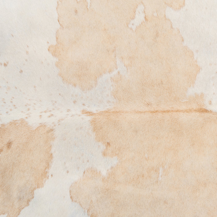 Brazilian Palomino and White Cowhide Rug Size 6'11" L x 6'11" W 1626