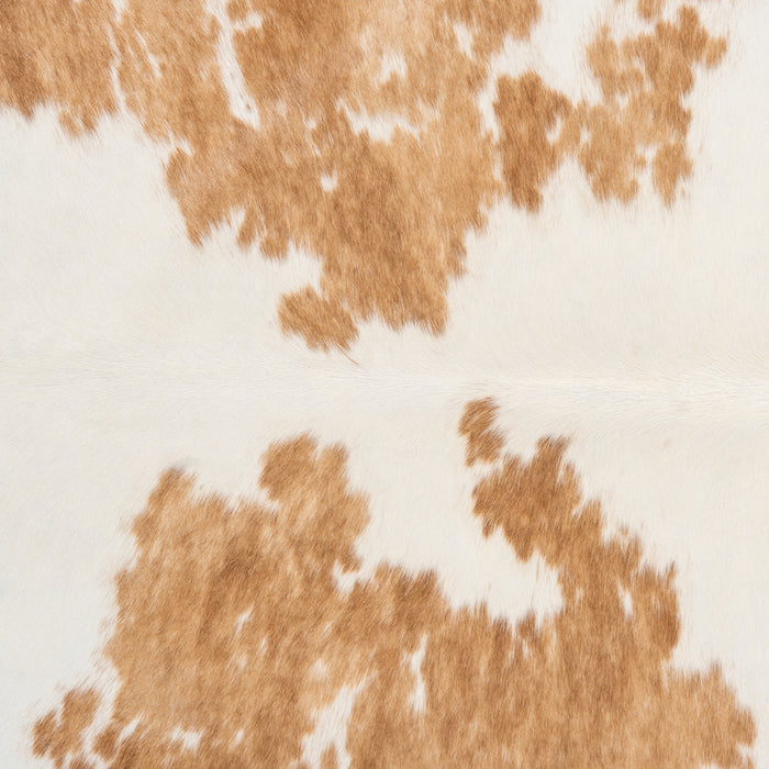 Brazilian Palomino and White Cowhide Rug Size 6'5" L x 7'5" W 1636