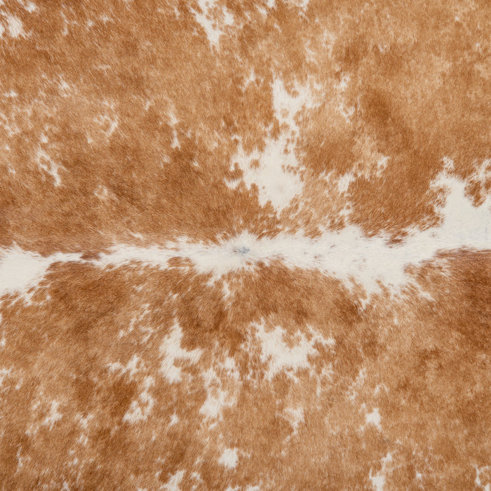 Brazilian Palomino and White Cowhide Rug Size 7'0" L x 7'0" W 1640